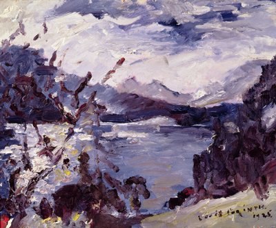 Lake Walchen Surrounded by Mountains, 1925 by Lovis Corinth